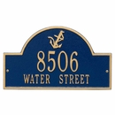 Anchor Arch Home Address Plaque For Wall or Optional Lawn Mount