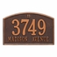 Aluminum Metal Arch Address Plaque With 2 Lines - Choose Your Color