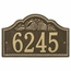 Arch Address Number Plaque With Seashells And Rope Border