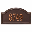 Arch Address Plaque Antique Copper