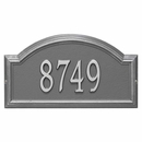 Arch Address Plaque Pewter with Silver Numbers