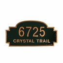 Arch Address Sign - Decorative House Number Plaque