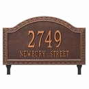 Arch Lawn Address Sign with Decorative Border
