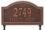 Arch Lawn Address Sign with Decorative Border