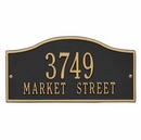 Arch Shape Metal Address Plaque With House Number And Street Name