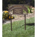 Aristotle Quote Lawn Plaque With Name or Address: In all the things of nature, there's something marvelous