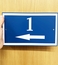Address or Unit Sign With Arrow