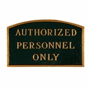 Authorized Personnel Only Sign - Large Metal Sign For Wall or Lawn Stake Mount