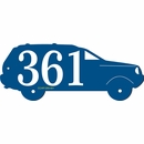 Automobile Address Plaque - SUV Shape