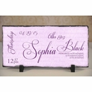 Baby Girl Slate Name Sign