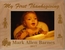 Baby's First Thanksgiving Personalized Custom Engraved Picture Frame
