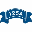 Banner Shaped Door or Room Number Sign