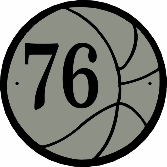 Basketball Address Number Plaque