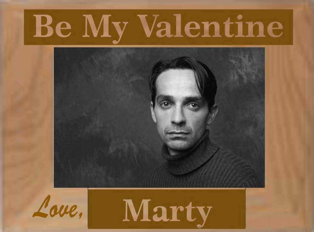 Valentine's Day Picture Frame Be My Valentine Personalized Custom