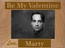 Valentine's Day Picture Frame - Be My Valentine Personalized Custom Engraved Wood Photo Frame