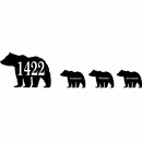 Bear Family Address Plaque