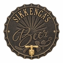 Beer Bottle Cap Plaque