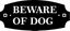 Beware of Dog Sign for Lawn Stake or for Wall Mount
