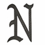 Chimney Letters - Custom Made With Old English Letters - Aluminum Home Accent 24" Monogram