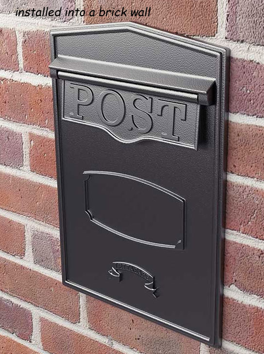 Rear Access Locking Mailbox For Masonry Installation