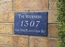 Blue Slate Address Plaque