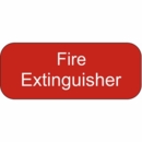 Boat Fire Extinguisher Plaque - Small Fire Extinguisher Sign With or Without Arrow