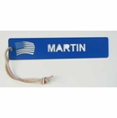Bookmark with Laser Cut American Flag and Personalized Name