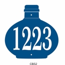 Bottle Shape Address Number Sign