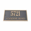 Brass Address Marker House Number Sign