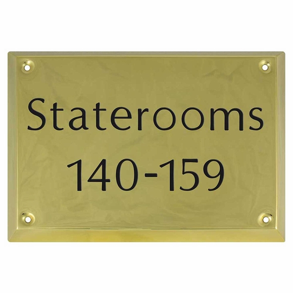 Custom Brass Sign For Room Number, House Name, Office Door, Address