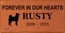 Personalized Dog Memorial Brick Engraved With Dog's Name, Dates, and Image
