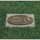 Bronze Dog Memorial Headstone