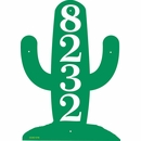 Cactus Shape Address Plaque - Southwestern Theme House Number Sign