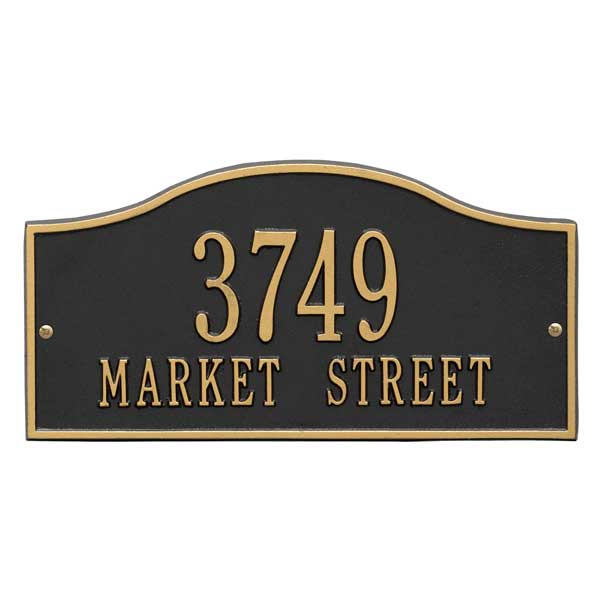 Cast Metal Address Sign