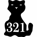Cat Shape Address Plaque