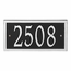 AlumaCast Metal Address Plaque Black with Silver
