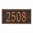 AlumaCast Metal Address Plaque Oil Rubbed Bronze