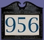 Ceramic Address Number in Regency Frame