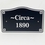 Circa Founded Built Est Year Sign With Optional Lawn Stake