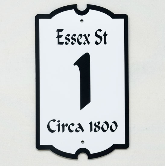 Circa Year House Number Plaque