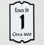 Circa Year House Number Plaque