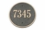 Circle Address Sign - Solid Brass Round House Number Plaque