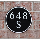 Circle House Number Sign