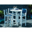 Coastline 329 Cafe Small Round Outdoor Bar Height Table 40"