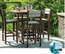 Coastline 330 Cafe Small Square Outdoor Bar Height Table 40"