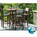 Coastline 330 Cafe Small Square Outdoor Bar Height Table 40"