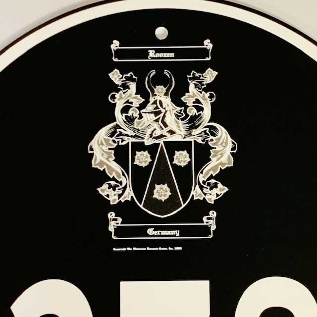 Coat of Arms House Address Plaque