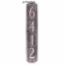 Column Address Plaque - Vertical House Number Sign