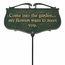 Garden Plaque: Come Into The Garden My Flowers Want to Meet You Garden Sign