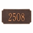 Metal Rectangle Home Address Plaque